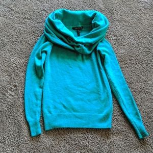 BCBGMaxAzria Cowl Neck Sweater in Teal (Small)